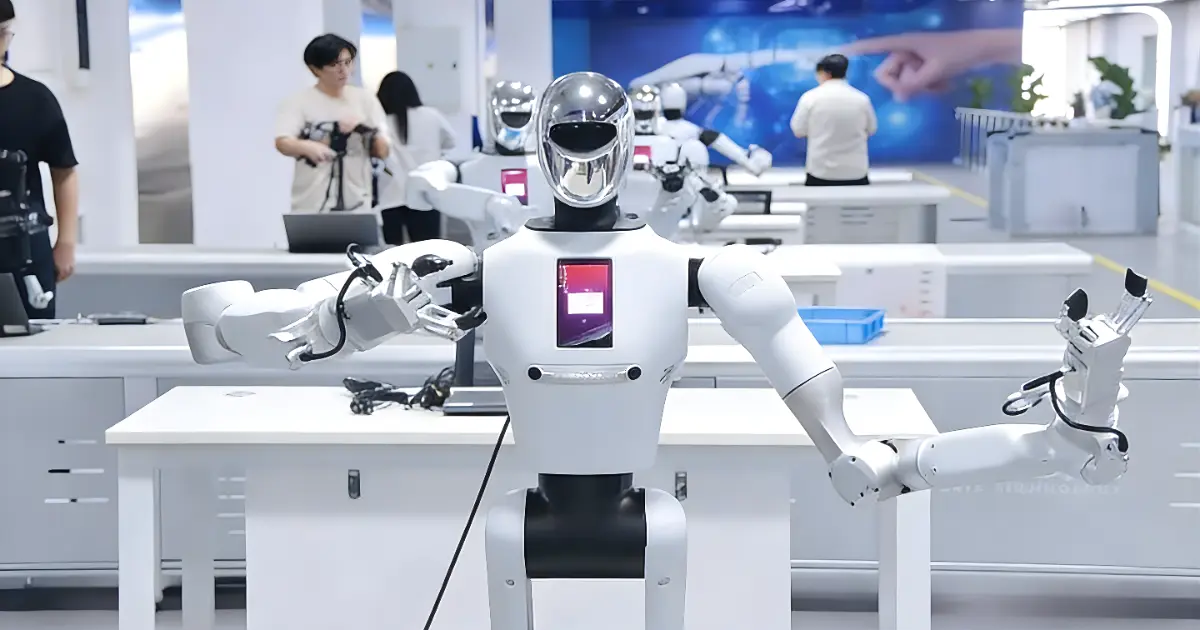 凯发K8工业级具身智能训练平台，用于工业机器人数据采集与智能制造应用